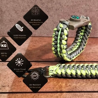 SURVIVAL BRACELET MODEL 868 BIÇAKLI SET