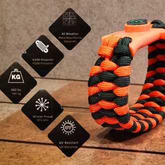 SURVIVAL BRACELET MODEL 808 BIÇAKLI