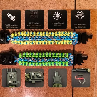 SURVIVAL BRACELET MODEL 717 SET OLTALI
