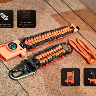 SURVIVAL BRACELET MODEL 848 BIÇAKLI SET