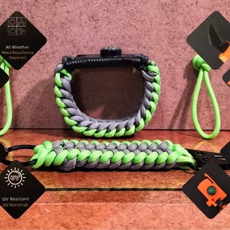 SURVIVAL BRACELET MODEL 848 BIÇAKLI SET