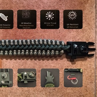 SURVIVAL BRACELET MODEL 717 OLTALI