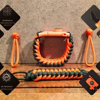 SURVIVAL BRACELET MODEL 848 BIÇAKLI SET