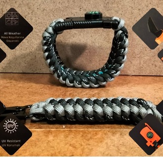 SURVIVAL BRACELET MODEL 868 BIÇAKLI SET