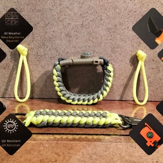 SURVIVAL BRACELET MODEL 848 BIÇAKLI SET