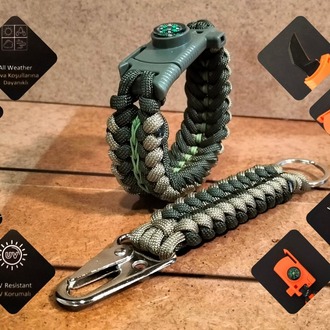 SURVIVAL BRACELET MODEL 868 BIÇAKLI SET