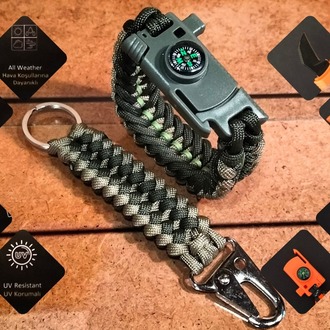 SURVIVAL BRACELET MODEL 868 BIÇAKLI SET