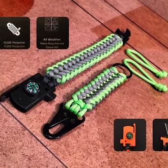 SURVIVAL BRACELET MODEL 848 BIÇAKLI SET