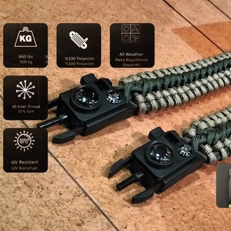 SURVIVAL BRACELET MODEL 717 SET OLTALI