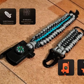 SURVIVAL BRACELET MODEL 868 BIÇAKLI SET