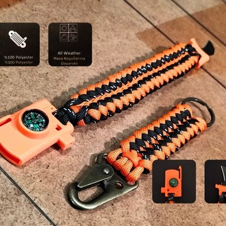SURVIVAL BRACELET MODEL 868 BIÇAKLI SET