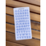 Baby Blue Bubble Alfabe Sticker Sayfası