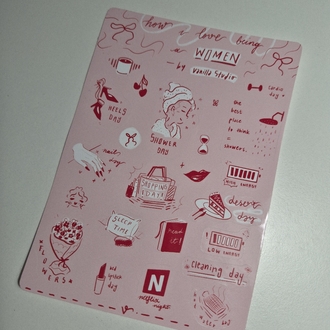 How I Love Being A Women Sticker Sayfası