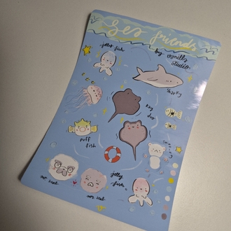 Sea Friends Sticker Sayfası