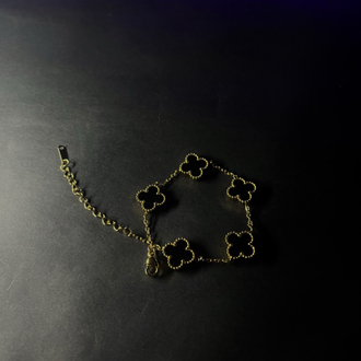 VAN CLEEF SİYAH-GOLD BİLEKLİK
