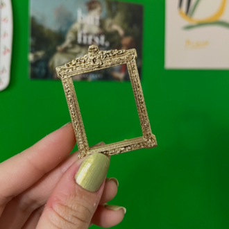 Küçük Boy Dikdörtgen Barok Çerçeve – Altın Kaplama Mini Fotoğraf Çerçevesi