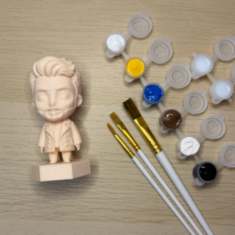 Kişiye Özel 3D Figür Çift Boyama Seti (10 CM)