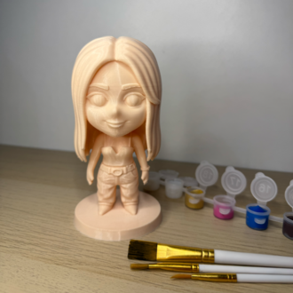 Kişiye Özel 3D Figür Tekli Boyama Seti (15 CM)