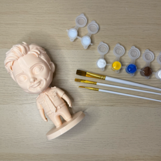 Kişiye Özel 3D Figür Tekli Boyama Seti (15 CM)