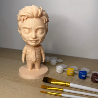 Kişiye Özel 3D Figür Tekli Boyama Seti (15 CM)