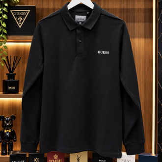 GUESS YAKALI BLACK KOL DETAY PREMİUM