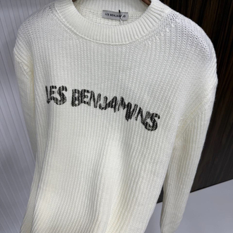 LES BENJAMINS BEYAZ TRİKO KAZAK İTHAL
