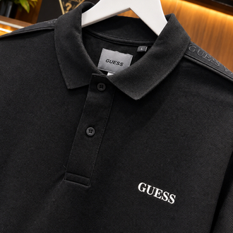 GUESS YAKALI BLACK KOL DETAY PREMİUM