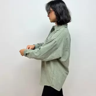 Rahat Kalıp Oversize Gömlek - HAKİ 