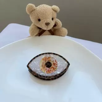 Leopar Çerçeveli Göz Toka - TURUNCU
