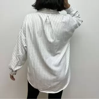 Rahat Kalıp Oversize Gömlek - BEYAZ