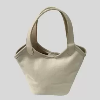 CANVAS DERİ DETAYLI ÇANTA