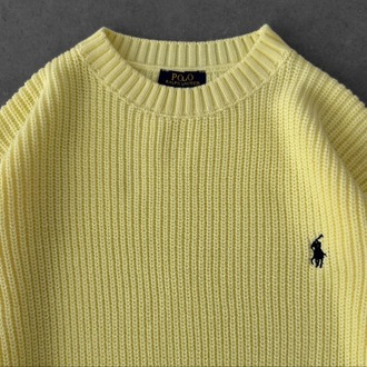 A Kalite PL Triko Sweatshirt - Sarı