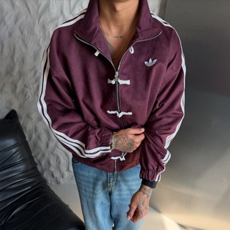 CHİNESE 1/1 Kalite Süet Ceket - Bordo