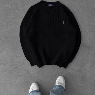 A Kalite PL Triko Sweatshirt - Siyah