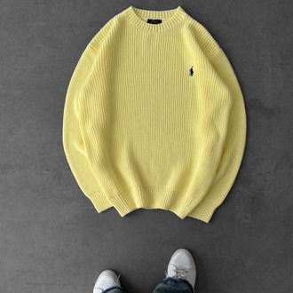A Kalite PL Triko Sweatshirt - Sarı