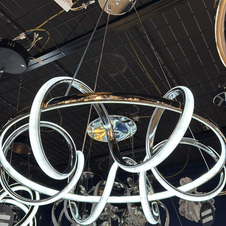 Modern led krom kaus avize