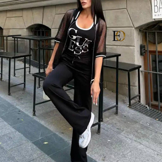 Guess Üçlü Takım Black Silver