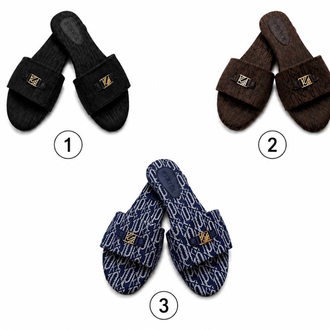 İpekyol Metal Tokalı Monogram Jakarlı Terlik P2