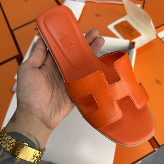 Hermes Oran Sandal Orange (Original Full Set)
