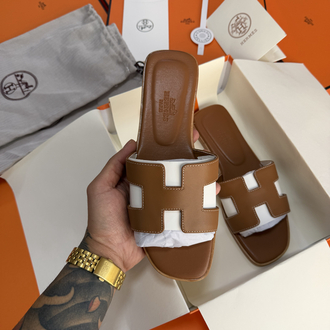 Hermes Oran Sandal Brown (Original Full Set)