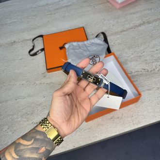 Hermes Blue Belt (Ayarlanabilir) - Premium