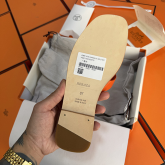Hermes Oran Sandal Orange (Original Full Set)
