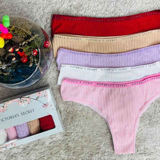 VS Ribana 5’li Günlük Konfor Tanga Seti – Pastel 
