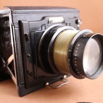 Zeiss Tessar 16.5cm f/2.7 Large Format Lens w/ Miroflex tam set