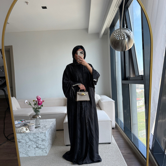 JAKAR saten abaya ve şal takım