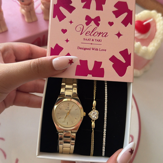 Gold içi gold nova set