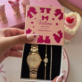 Gold içi gold nova set