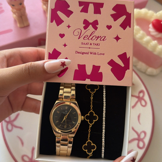 Gold siyah nora set