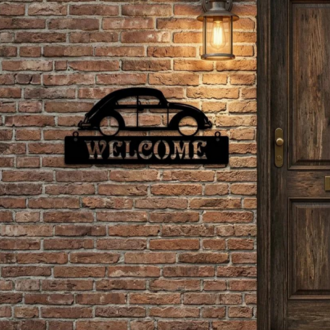 LAZER KESİM METAL WELCOME KAPI YAZISI (KİŞİYE ÖZEL)