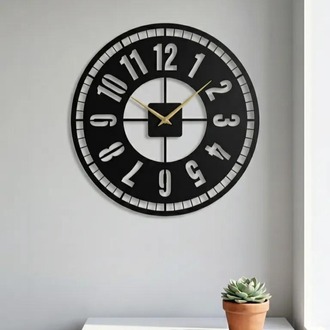 Dekoratif Metal Kesim Saat model 13